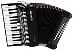 Фото:Hohner A4052 (A1052) BRAVO II 48 Black Комплект: аккордеон, ремни, чехол