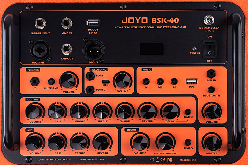 Joyo BSK-40-OR Комбоусилитель для акустической гитары, 40 Вт, оранжевый