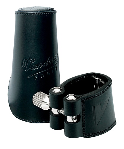 Vandoren LC21L Leather Кожаная лигатура и кожаный колпачок для кларнета Bb