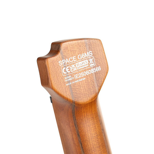 Cort Space-G6MS-SGTQ-WBAG Space series Электрогитара безголовая, зеленая, с чехлом